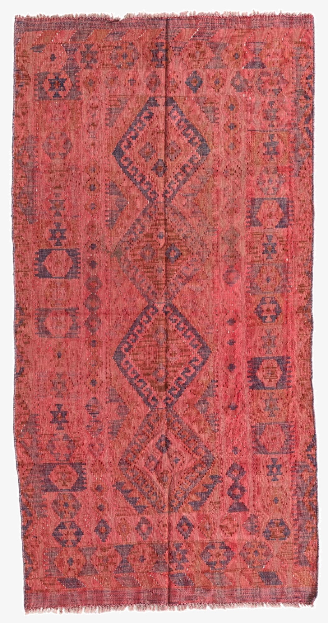 3' 3 x 6' 6  Hand Woven Kilim Fars Wool Rug