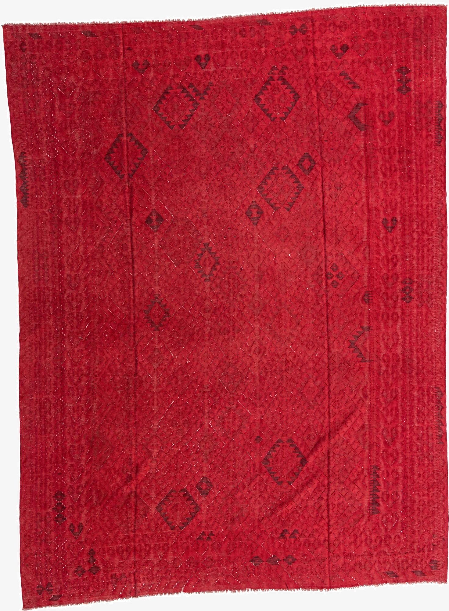 8' 7 x 11' 3  Hand Woven Kilim Fars Rug