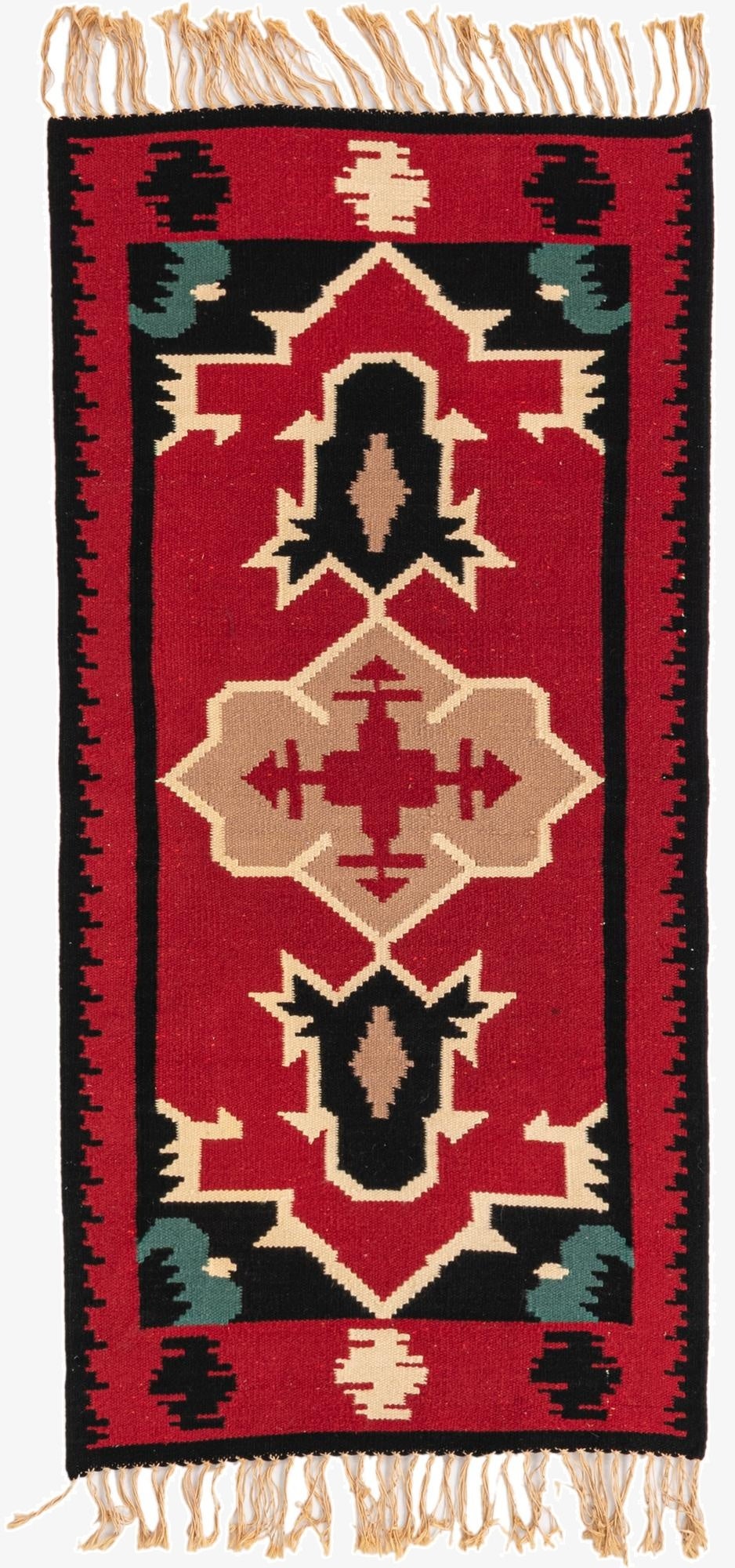 2' 3 x 4' 7  Hand Woven Kilim Fars Wool Rug