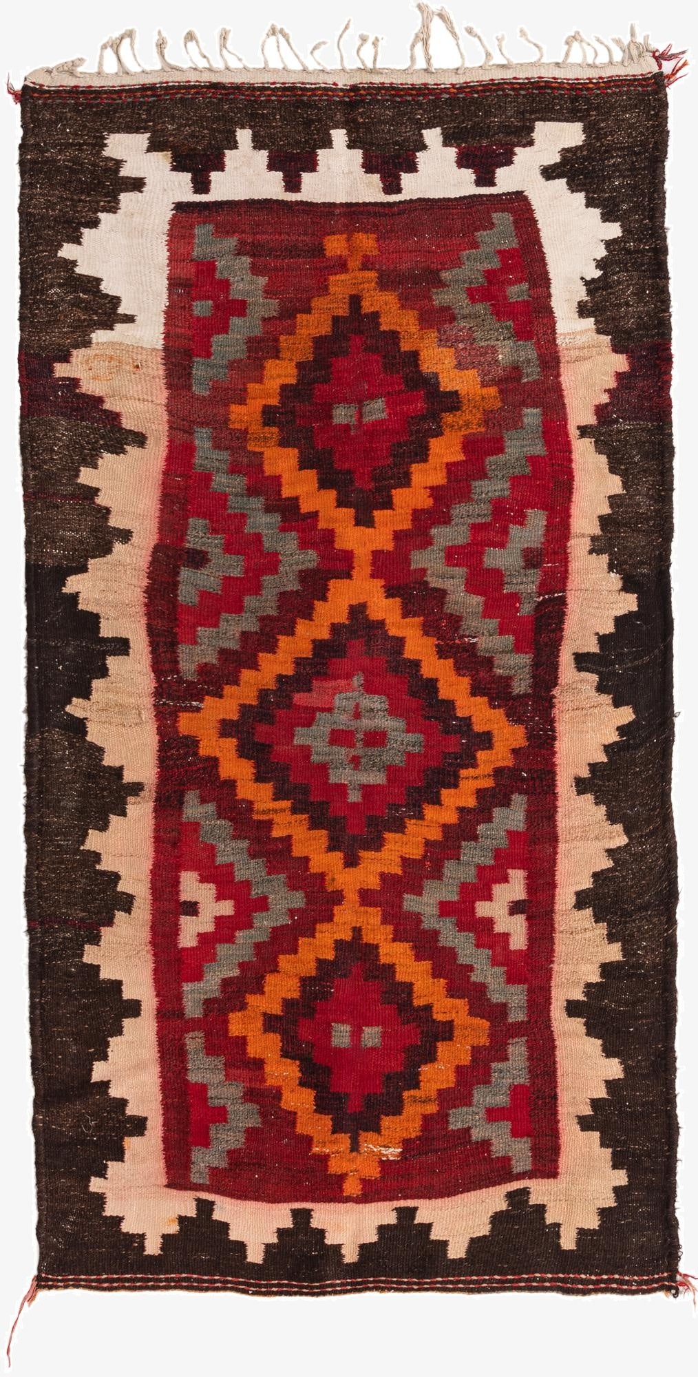 110cm x 213cm  Hand Woven Kilim Fars Wool Rug