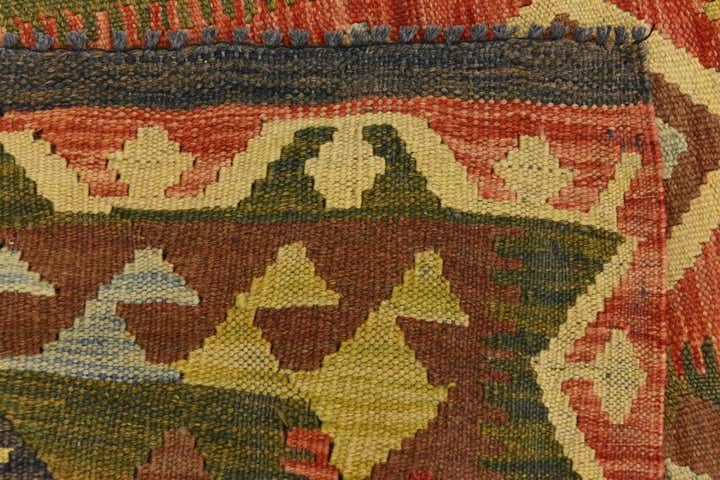 105cm x 195cm Hand Woven Kilim Maymana Wool Rug