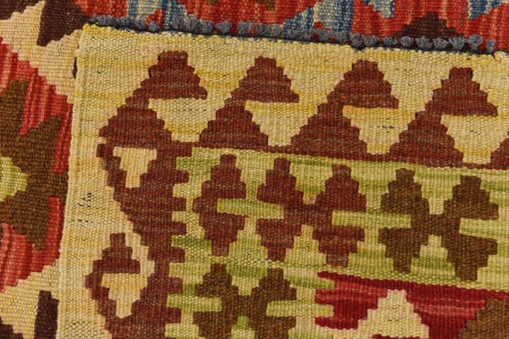 3' 4 x 6' 4 Hand Woven Kilim Maymana Wool Rug