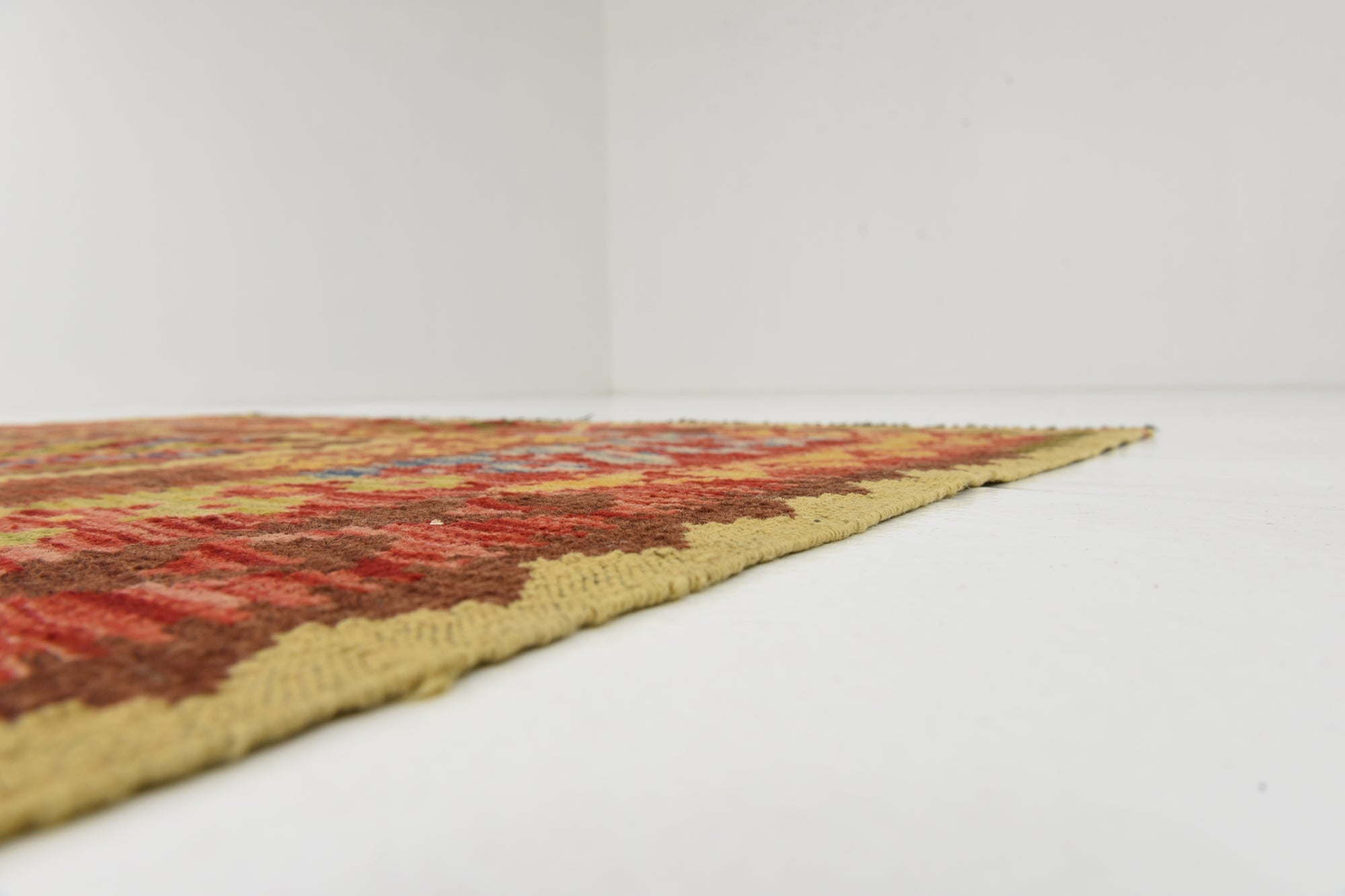 145cm x 195cm Tejido a mano Kilim Maymana Alfombra Lana