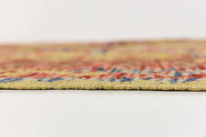 4' 10 x 6' 5 Hand Woven Kilim Maymana Wool Rug