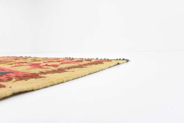 3' 3 x 6' 5 Hand Woven Kilim Maymana Wool Rug