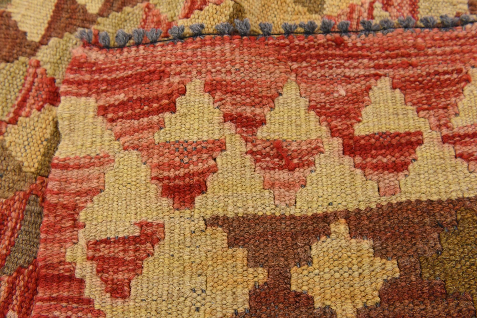 3' 6 x 6' 6 Hand Woven Kilim Maymana Wool Rug