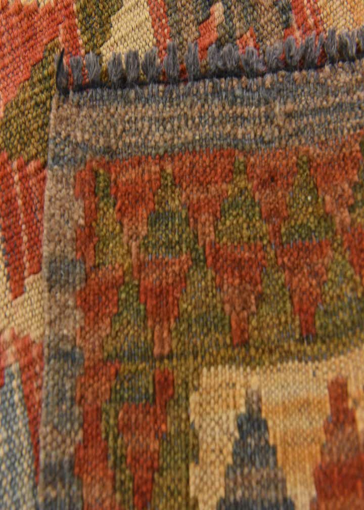 3' 7 x 6' 5 Hand Woven Kilim Maymana Wool Rug