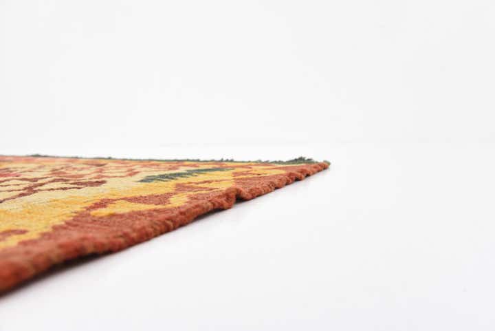 3' 4 x 6' 3 Hand Woven Kilim Maymana Wool Rug