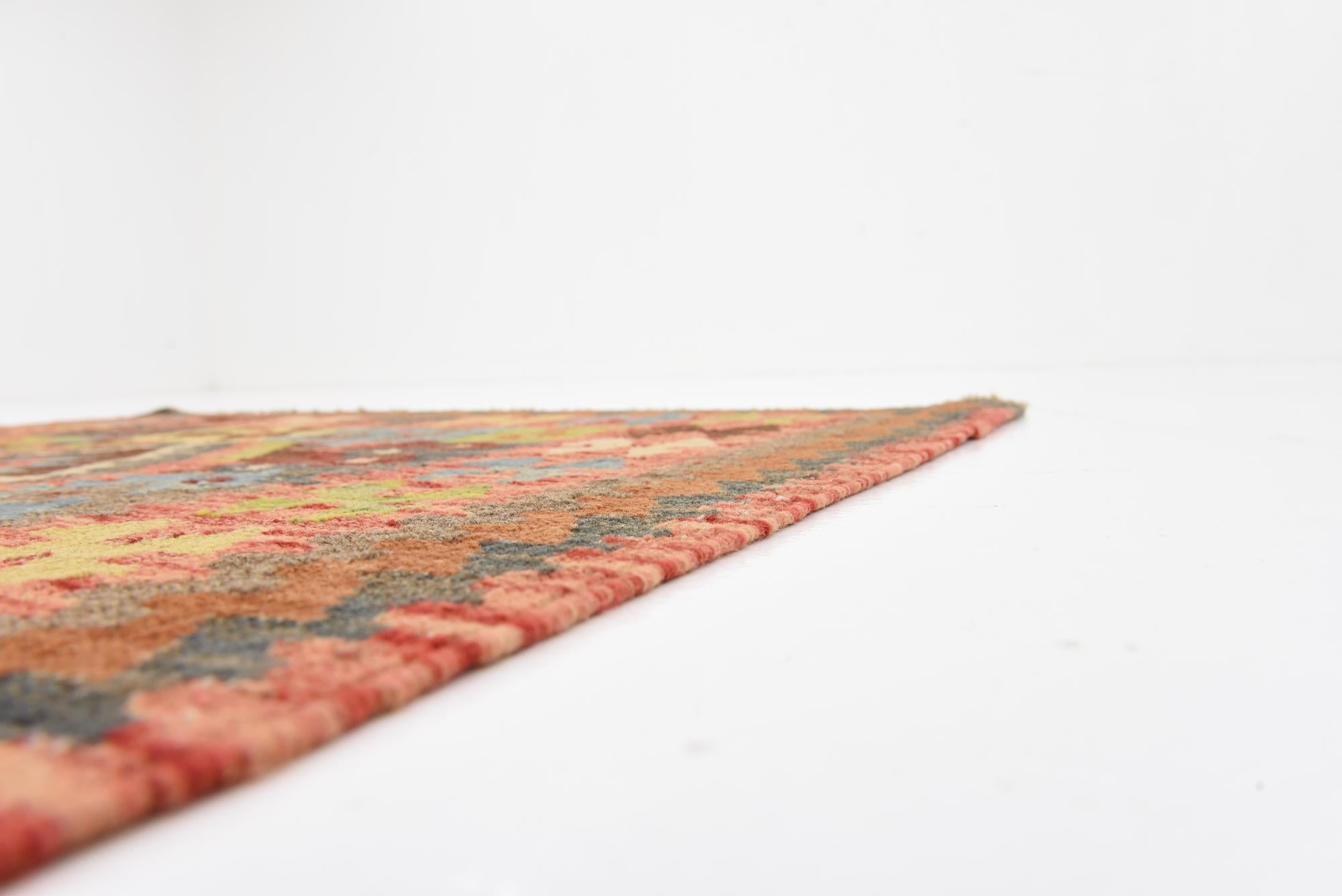 3' 3 x 6' 3 Hand Woven Kilim Maymana Wool Rug