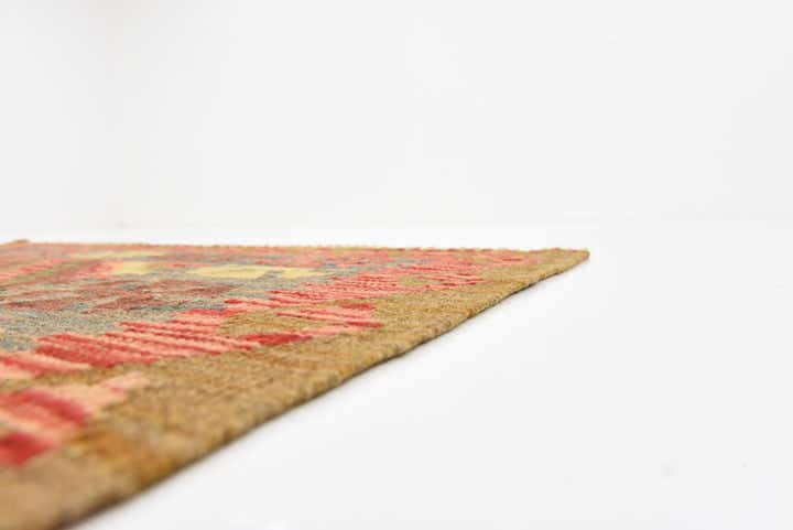 3' 7 x 6' 8 Hand Woven Kilim Maymana Wool Rug