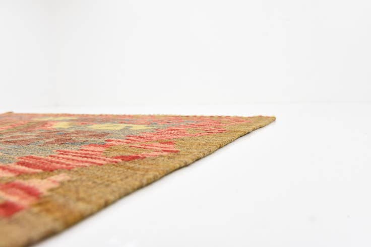 Detail image of 3' 7 x 6' 8 Hand Woven Kilim Maymana Wool Rug