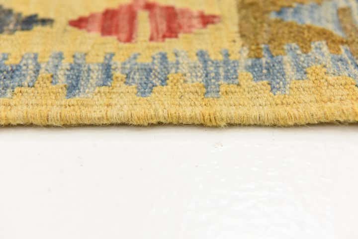 3' 3 x 5' Hand Woven Kilim Maymana Wool Rug