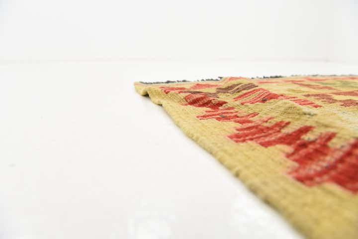 3' 2 x 5' Hand Woven Kilim Maymana Wool Rug