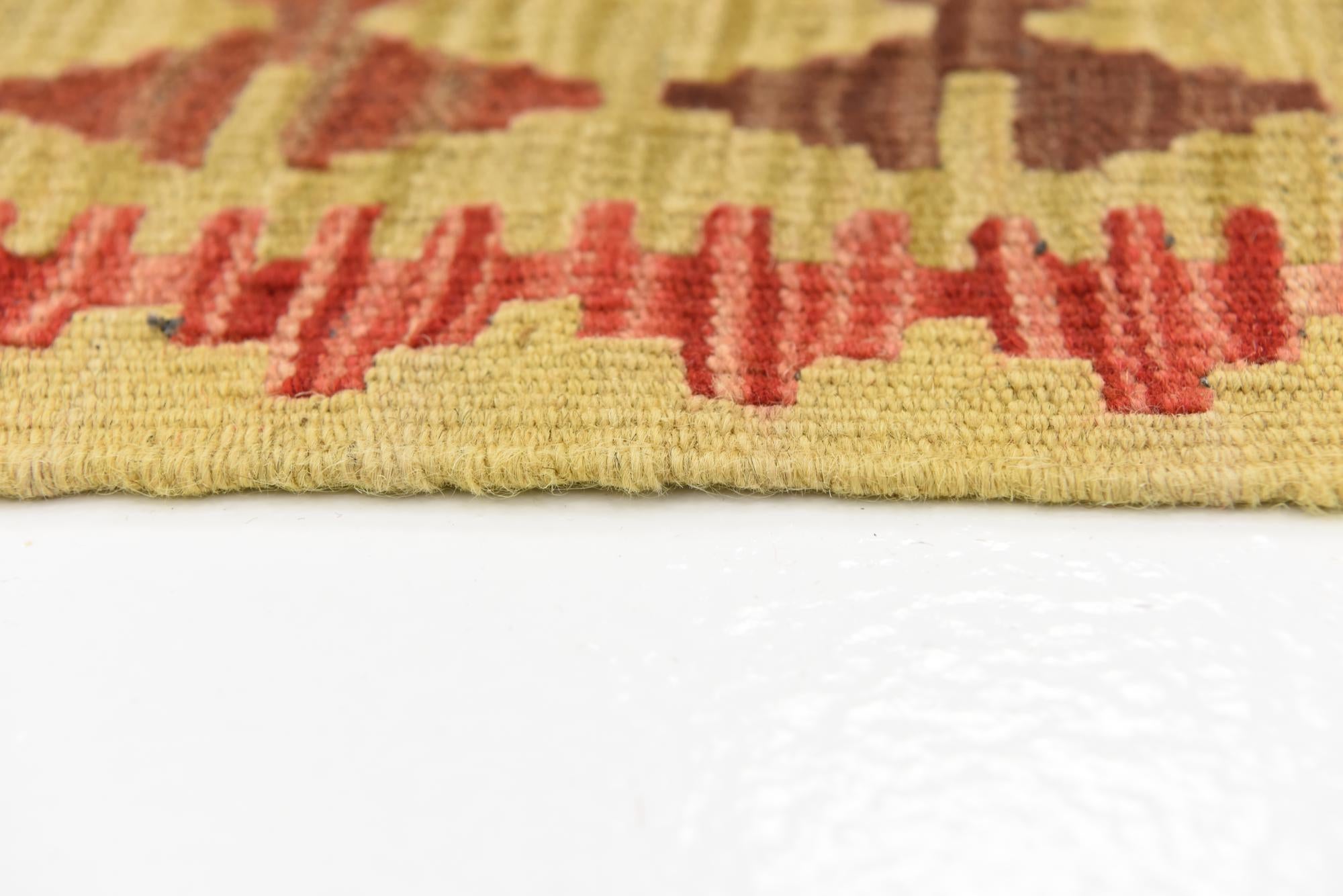 100cm x 150cm Hand Woven Kilim Maymana Wool Rug