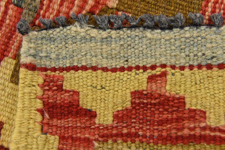 Detail image of 100cm x 150cm Hand Woven Kilim Maymana Wool Rug