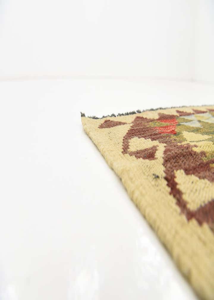 2' 11 x 4' 10 Hand Woven Kilim Maymana Wool Rug