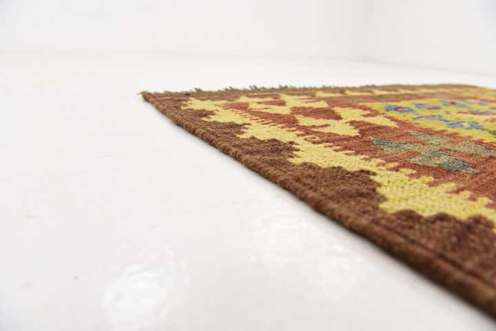 3' 3 x 5' 3 Hand Woven Kilim Maymana Wool Rug