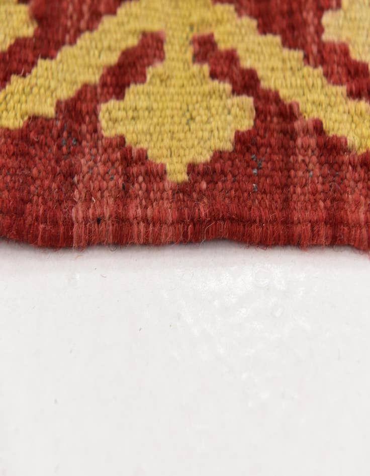 Detail image of 3' 5 x 5' 3  Hand Woven Kilim Maymana Wool Rug