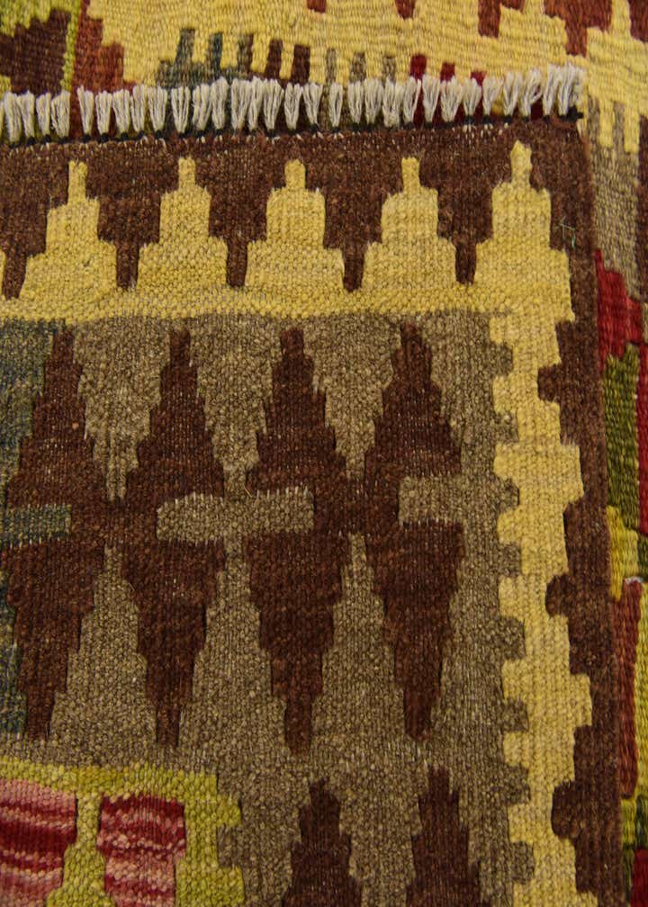 3' 5 x 6' 5 Hand Woven Kilim Maymana Wool Rug