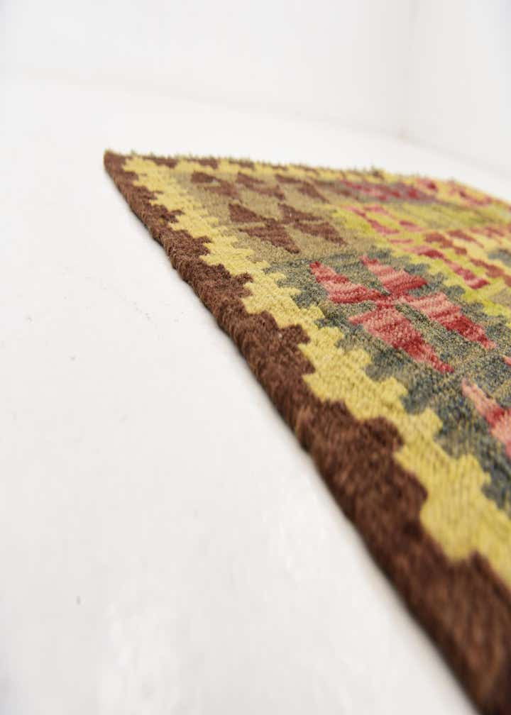 3' 5 x 6' 5 Hand Woven Kilim Maymana Wool Rug