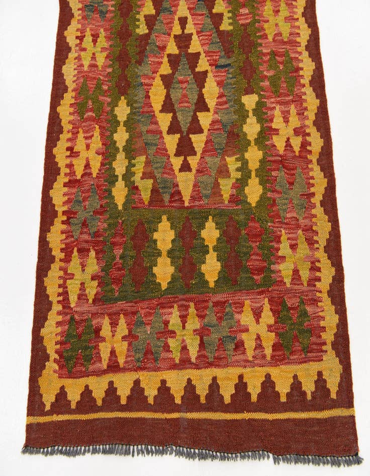 Detail image of 3' 5 x 6' 2  Hand Woven Kilim Maymana Wool Rug