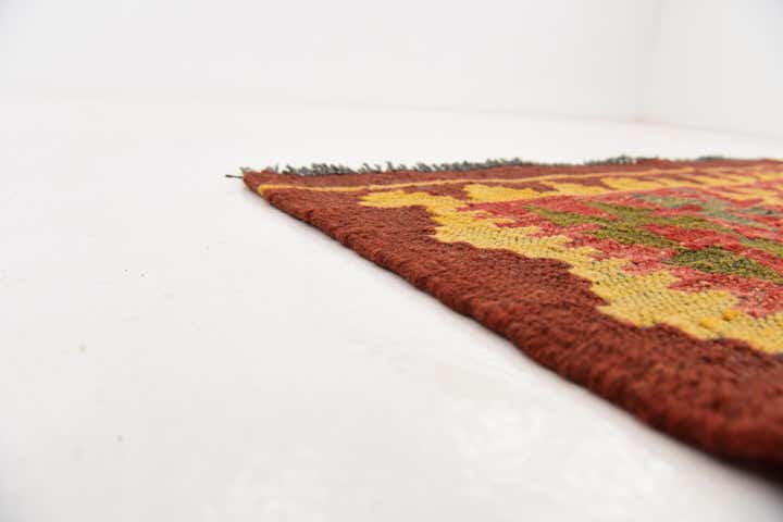 3' 5 x 6' 2 Hand Woven Kilim Maymana Wool Rug