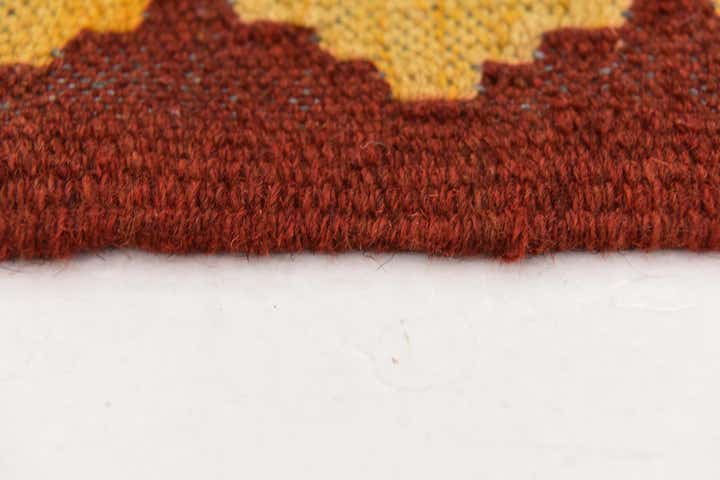 3' 5 x 6' 2 Hand Woven Kilim Maymana Wool Rug