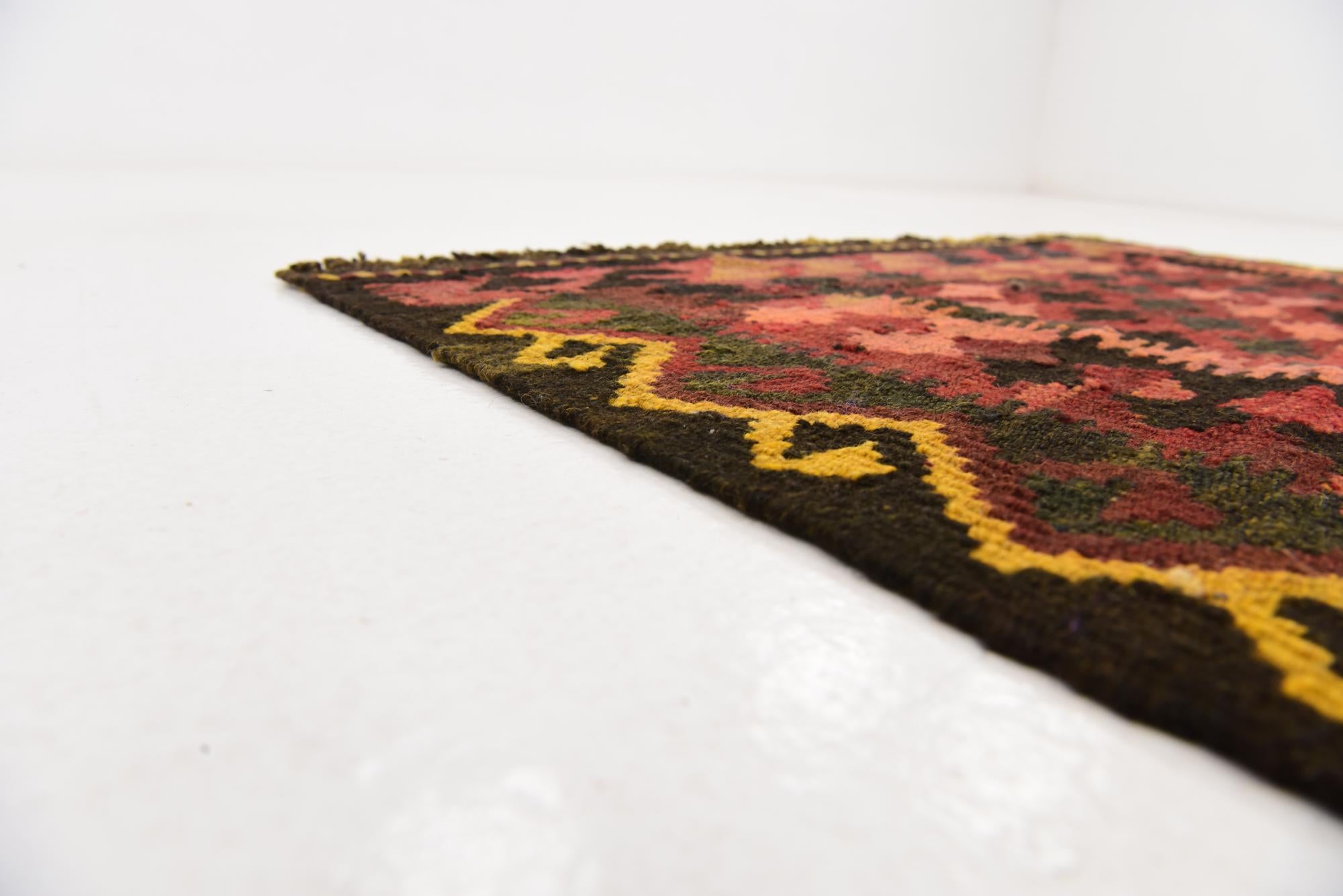 3' 2 x 6' 2 Hand Woven Kilim Maymana Wool Rug