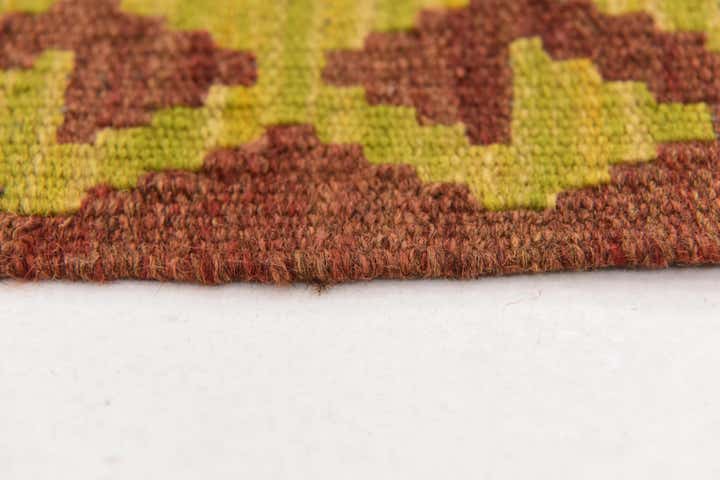 3' 4 x 5' 3 Hand Woven Kilim Maymana Wool Rug