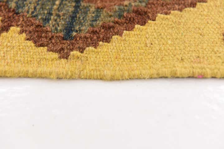 3' 3 x 4' 10 Hand Woven Kilim Maymana Wool Rug