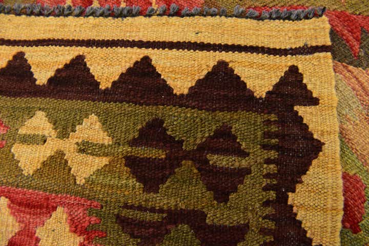 3' 3 x 5' Hand Woven Kilim Maymana Wool Rug