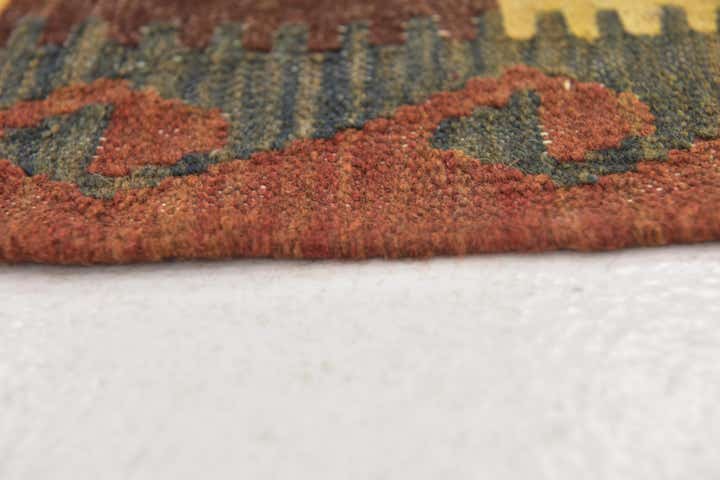 3' 2 x 5' Hand Woven Kilim Maymana Wool Rug