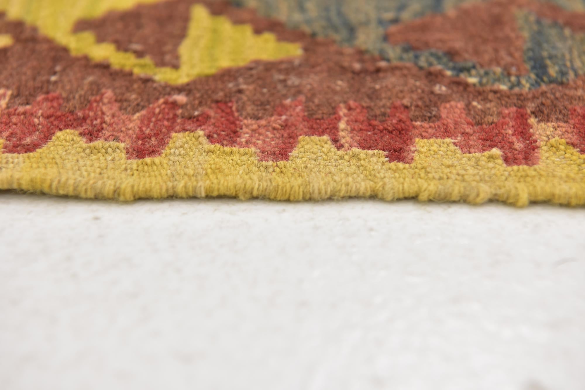 3' 2 x 5' Hand Woven Kilim Maymana Wool Rug