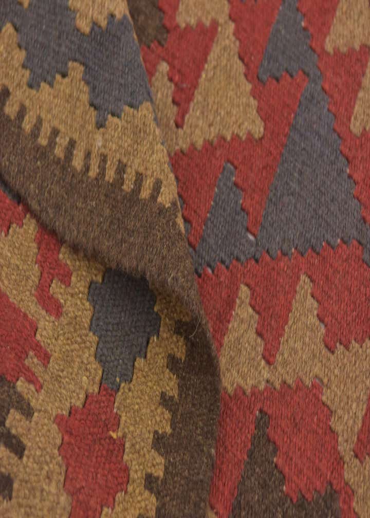 3' 7 x 6' 7 Hand Woven Kilim Maymana Wool Rug