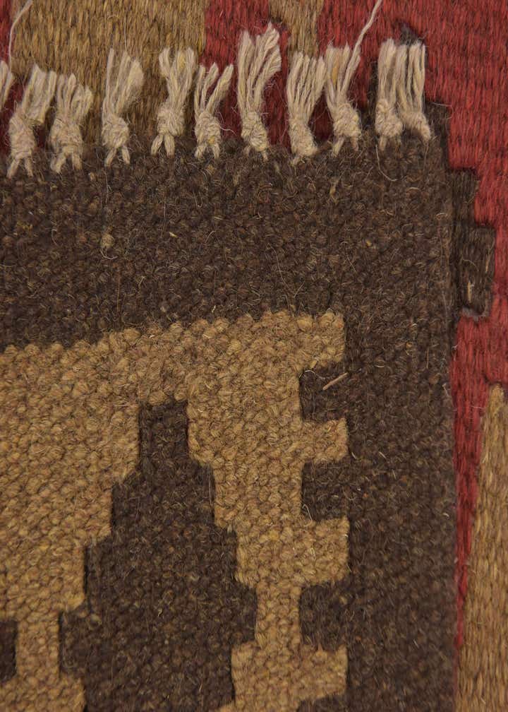 3' 7 x 6' 7 Hand Woven Kilim Maymana Wool Rug