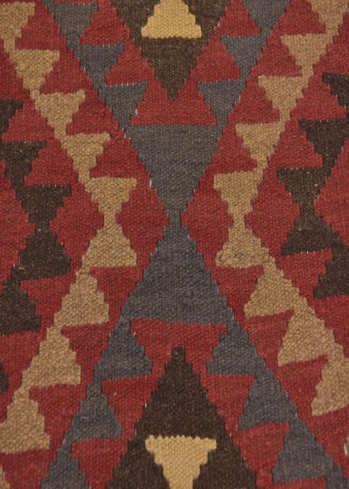 3' 6 x 6' 7 Hand Woven Kilim Maymana Wool Rug