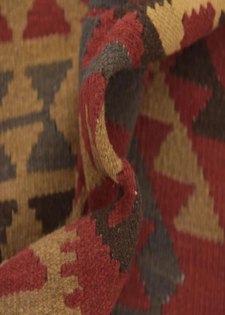 3' 6 x 6' 7 Hand Woven Kilim Maymana Wool Rug