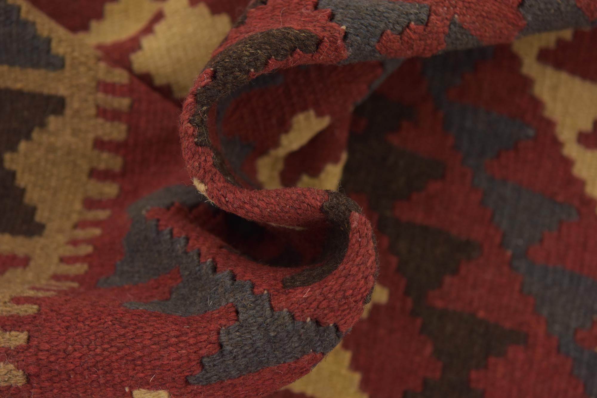 3' 5 x 6' 5 Hand Woven Kilim Maymana Wool Rug