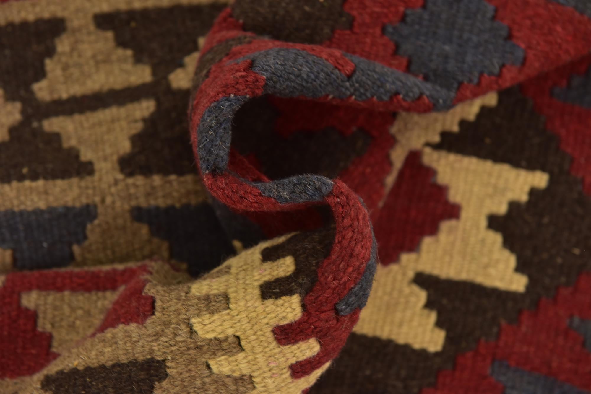 5' 2 x 8' Hand Woven Kilim Maymana Wool Rug