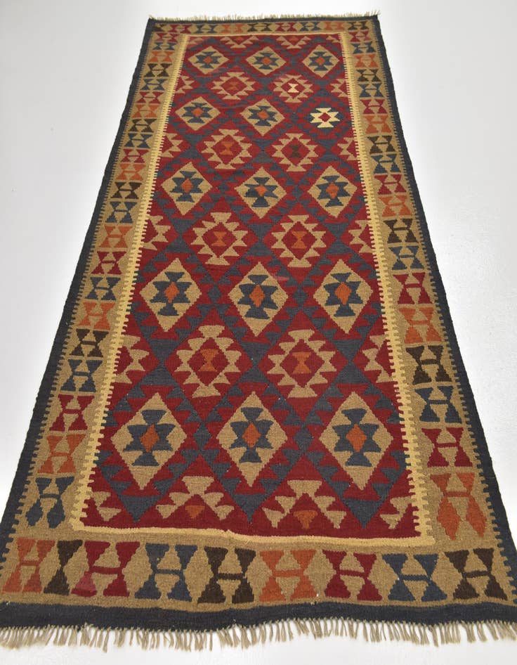 Detail image of 5' 2 x 8' 6  Hand Woven Kilim Maymana Wool Rug