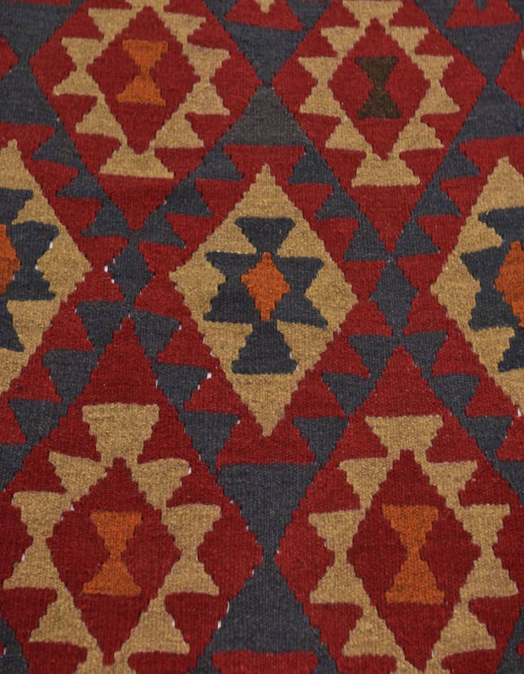 Detail image of 5' 2 x 8' 6  Hand Woven Kilim Maymana Wool Rug