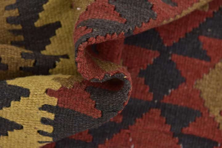 5' x 8' 5 Hand Woven Kilim Maymana Wool Rug