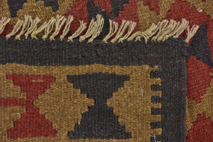 5' x 8' 5 Hand Woven Kilim Maymana Wool Rug