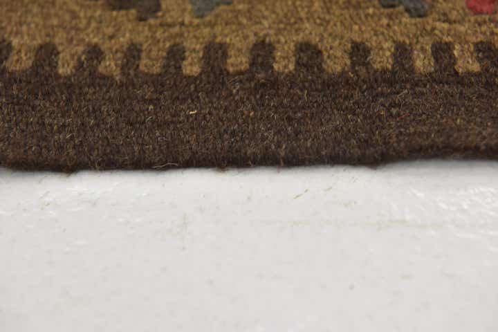 5' 3 x 8' 2 Hand Woven Kilim Maymana Wool Rug