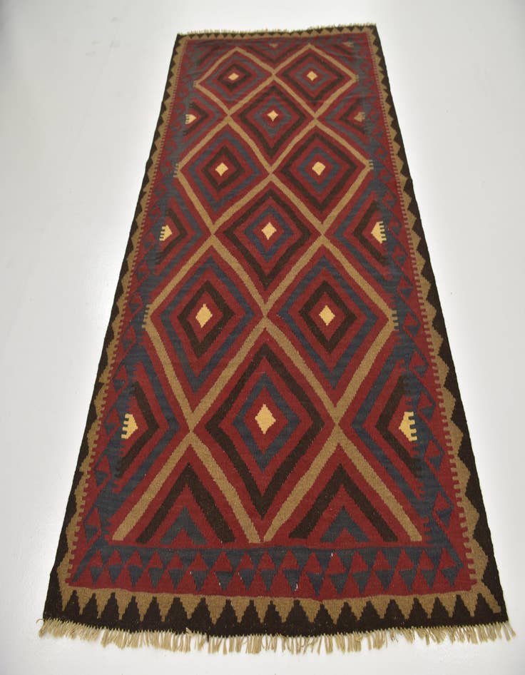 Detail image of 5' 5 x 8' Hand Woven Kilim Maymana Wool Rug