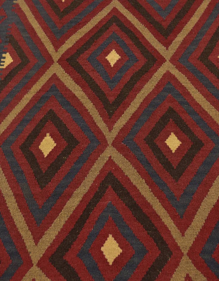 Detail image of 5' 5 x 8' Hand Woven Kilim Maymana Wool Rug