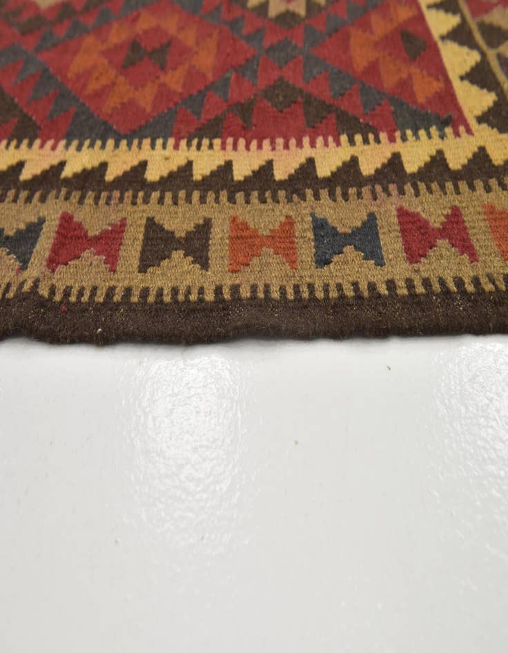 Detail image of 3' 5 x 6' 6  Hand Woven Kilim Maymana Wool Rug