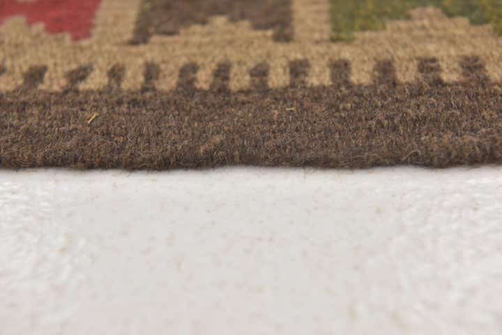 3' 6 x 6' 5 Hand Woven Kilim Maymana Wool Rug