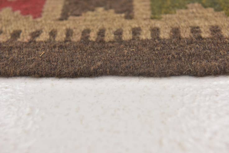 Detail image of 3' 6 x 6' 5 Hand Woven Kilim Maymana Wool Rug