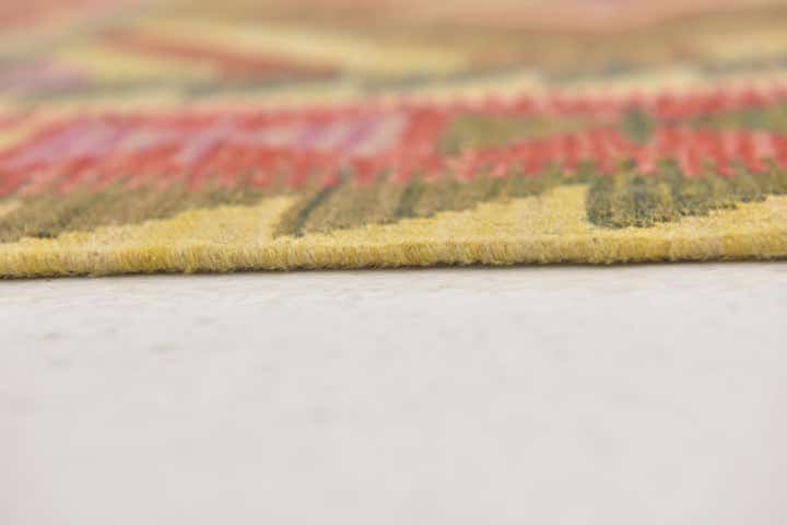 90cm x 115cm Hand Woven Kilim Maymana Wool Rug